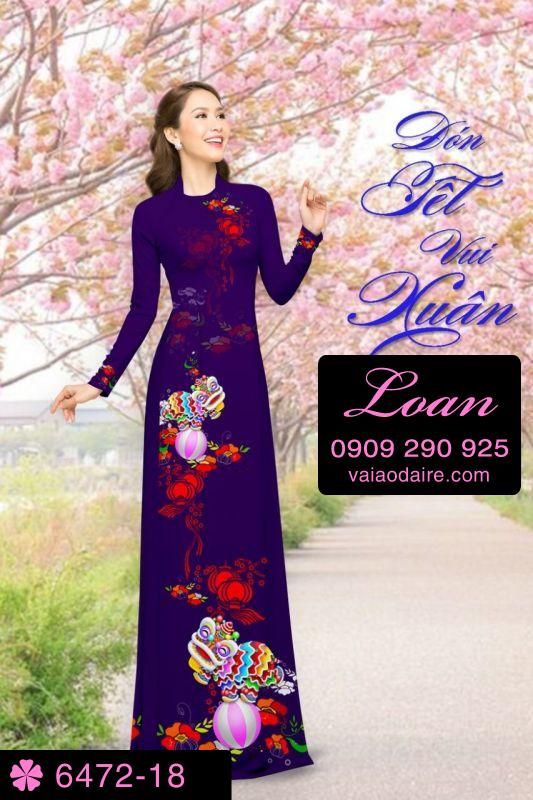 Vải áo dài tết 2018