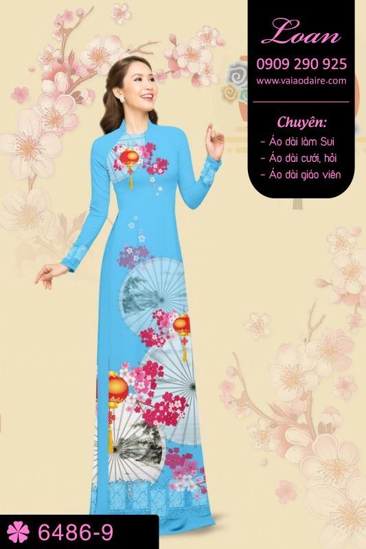 Vải áo dài hoa Xuân