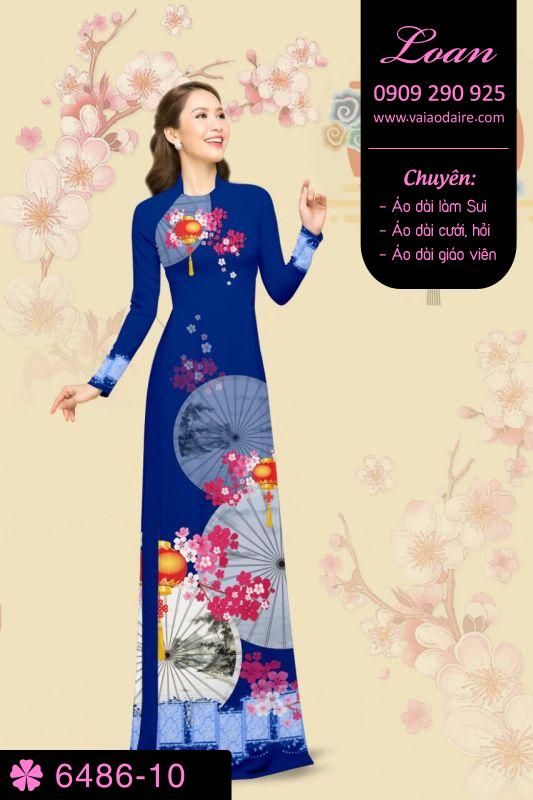 Vải áo dài hoa Xuân