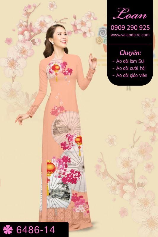 Vải áo dài hoa Xuân