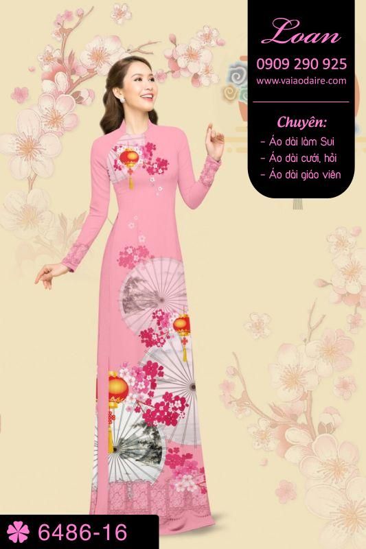 Vải áo dài hoa Xuân