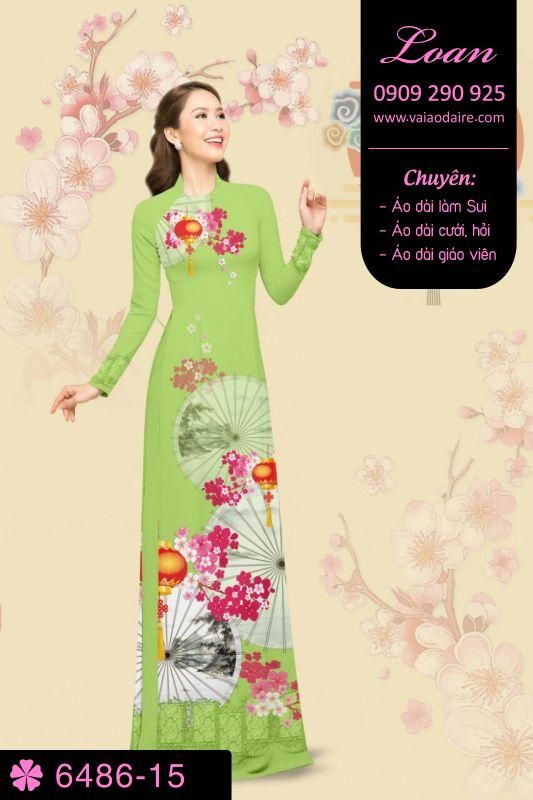 Vải áo dài hoa Xuân