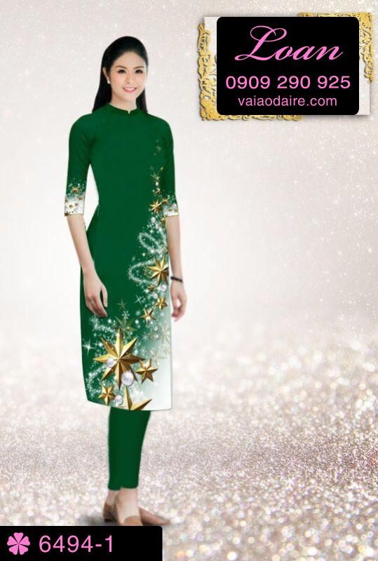 Vải áo dài cách tân Noel Vải áo dài cách tân Noel