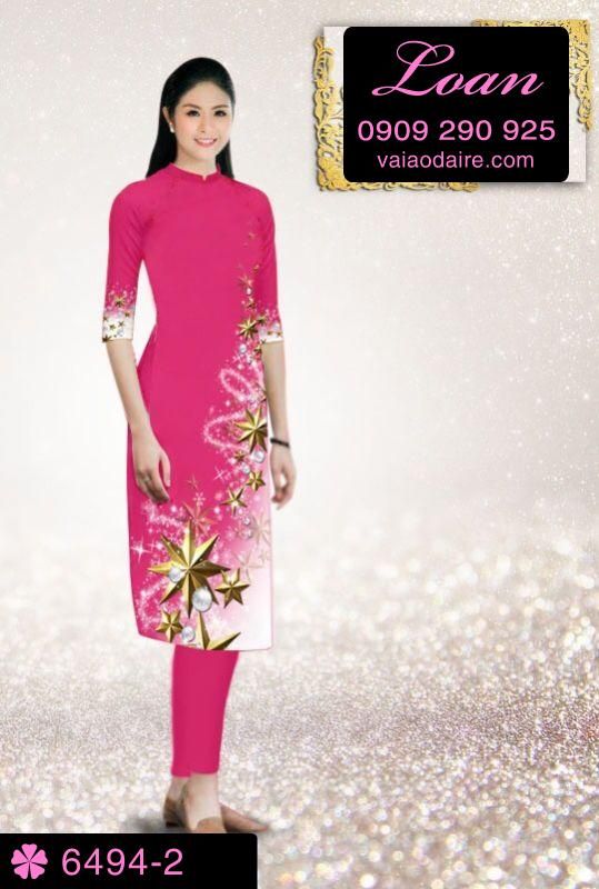 Vải áo dài cách tân Noel Vải áo dài cách tân Noel