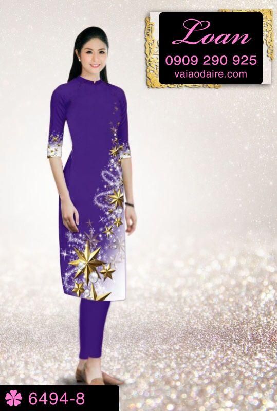 Vải áo dài cách tân Noel Vải áo dài cách tân Noel
