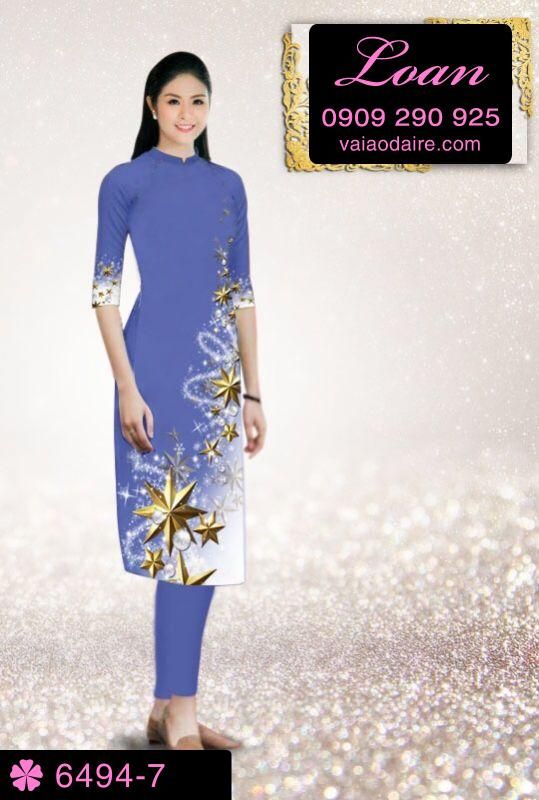 Vải áo dài cách tân Noel Vải áo dài cách tân Noel