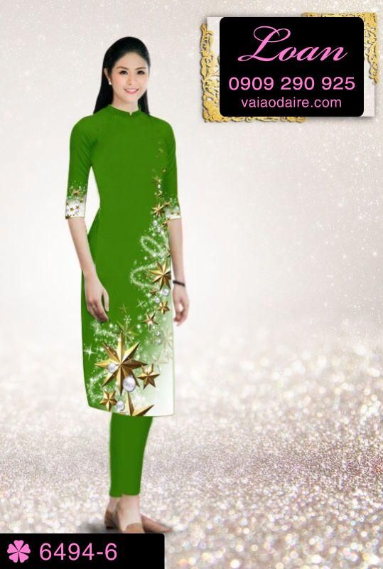 Vải áo dài cách tân Noel Vải áo dài cách tân Noel
