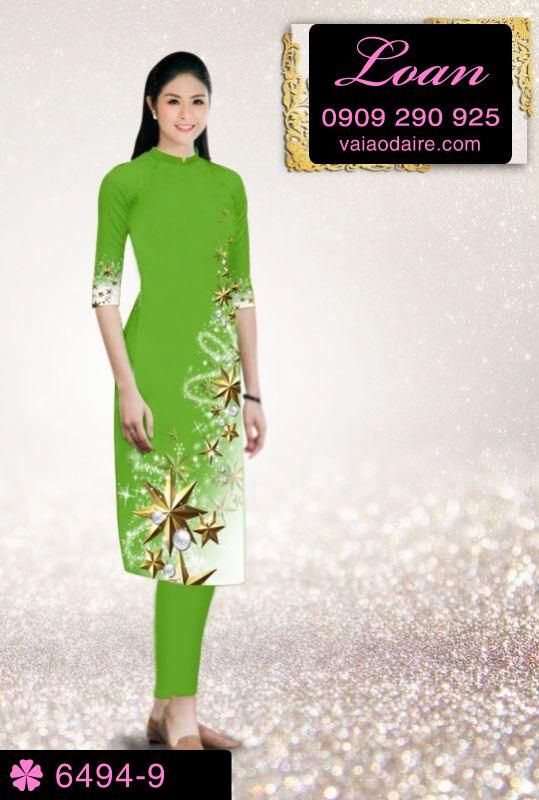 Vải áo dài cách tân Noel Vải áo dài cách tân Noel