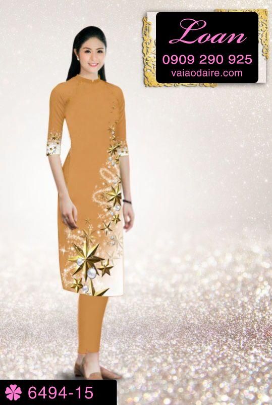 Vải áo dài cách tân Noel Vải áo dài cách tân Noel