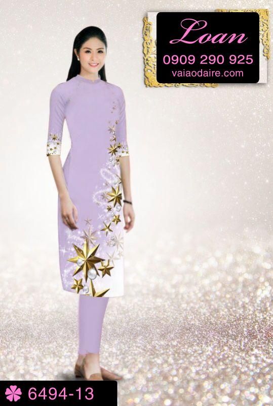 Vải áo dài cách tân Noel Vải áo dài cách tân Noel