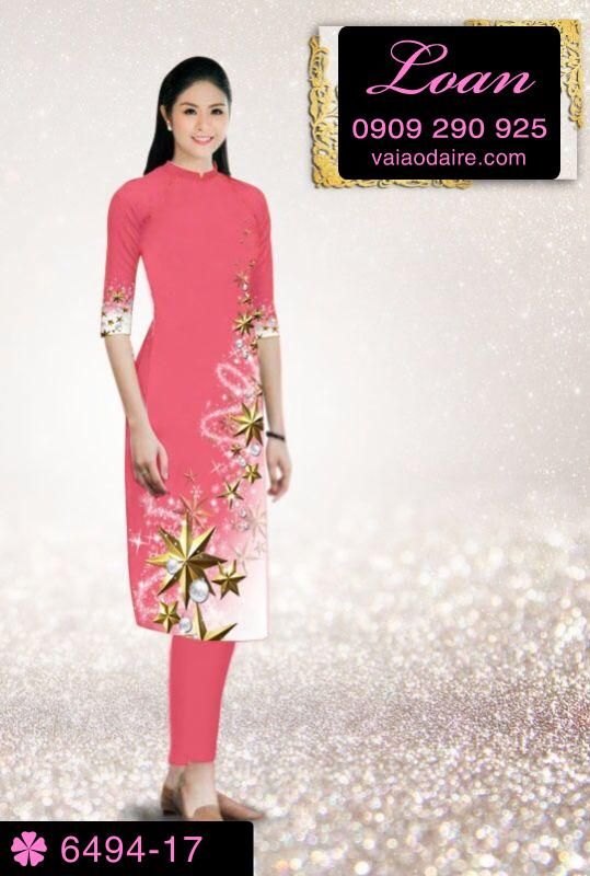 Vải áo dài cách tân Noel Vải áo dài cách tân Noel