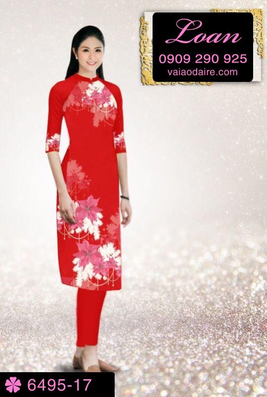 Vải áo dài cách tân Noel