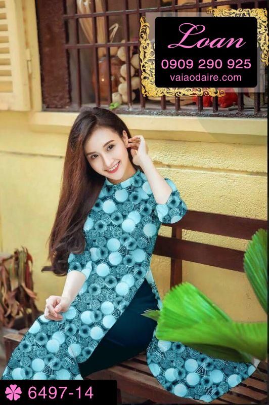 Vải áo dài hoa nhí