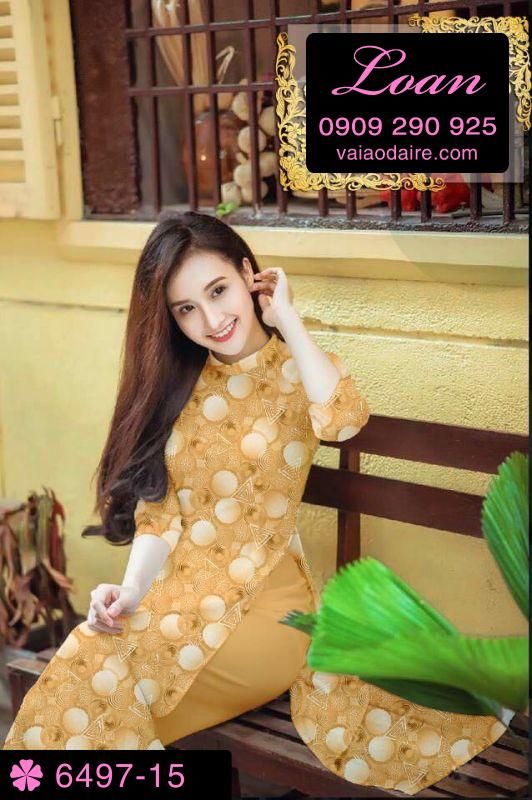 Vải áo dài hoa nhí