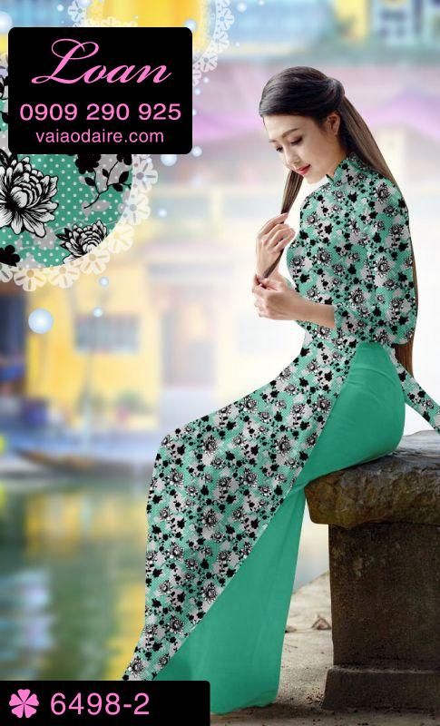 Vải áo dài hoa nhí