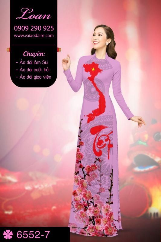 Vải áo dài tết 2019
