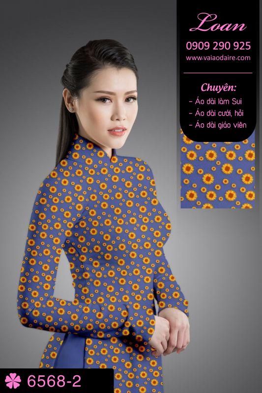 Vải áo dài hoa nhí