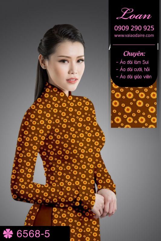 Vải áo dài hoa nhí