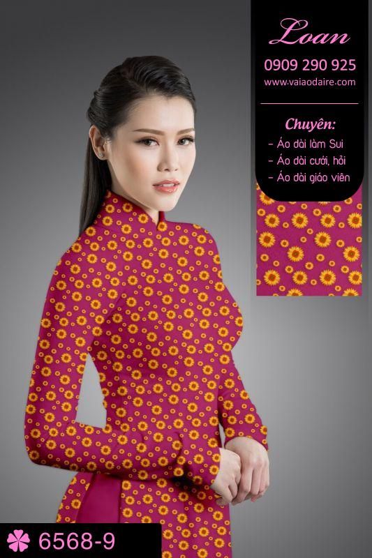 Vải áo dài hoa nhí