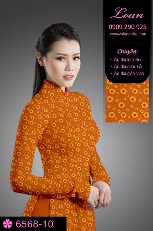 Vải áo dài hoa nhí