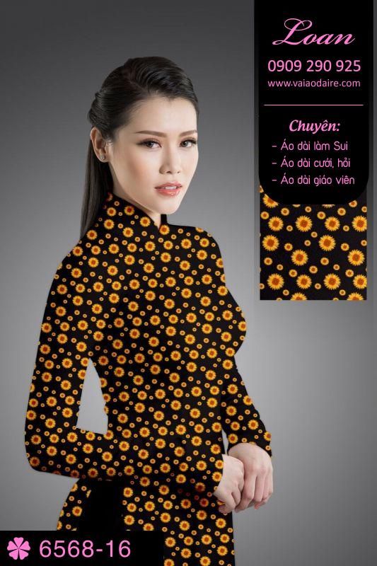Vải áo dài hoa nhí