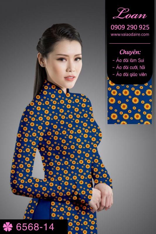 Vải áo dài hoa nhí