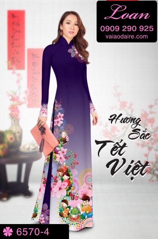Vải áo dài tết 2019