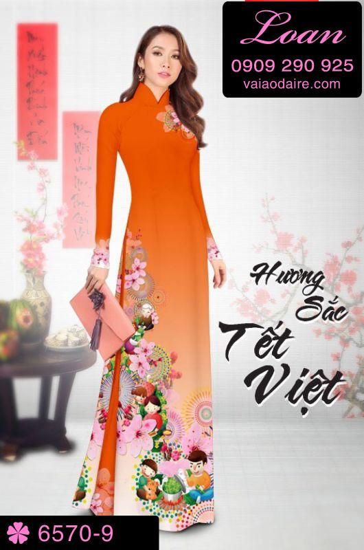 Vải áo dài tết 2019