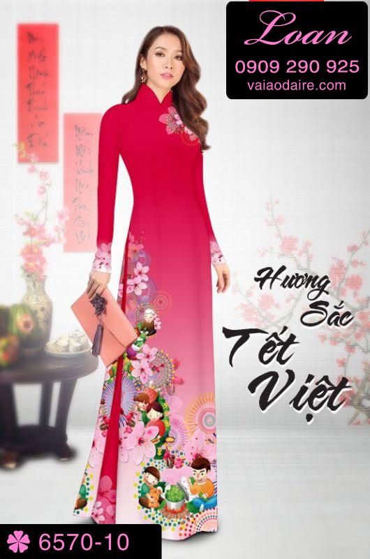 Vải áo dài tết 2019