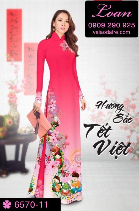 Vải áo dài tết 2019