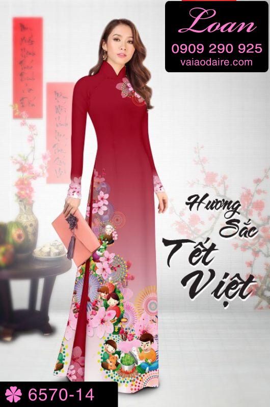 Vải áo dài tết 2019