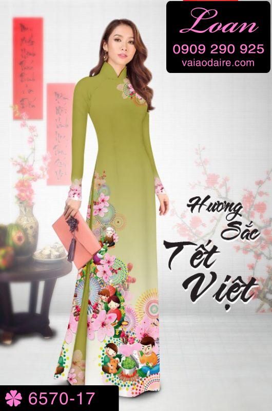 Vải áo dài tết 2019