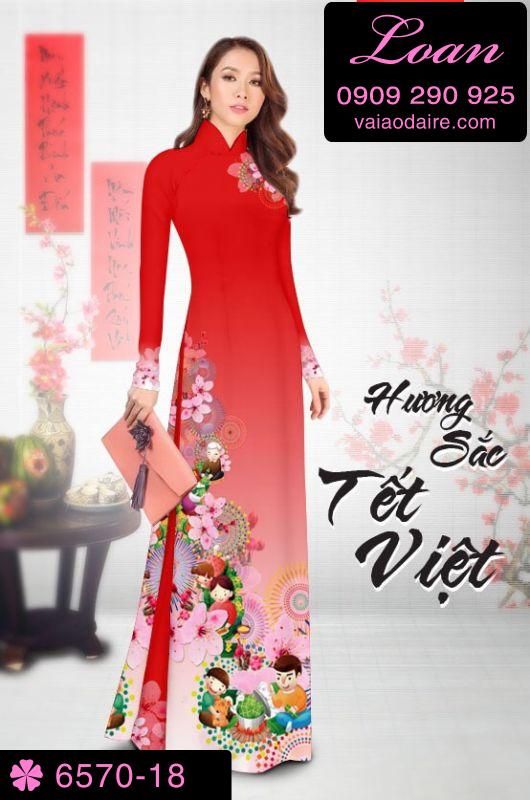 Vải áo dài tết 2019