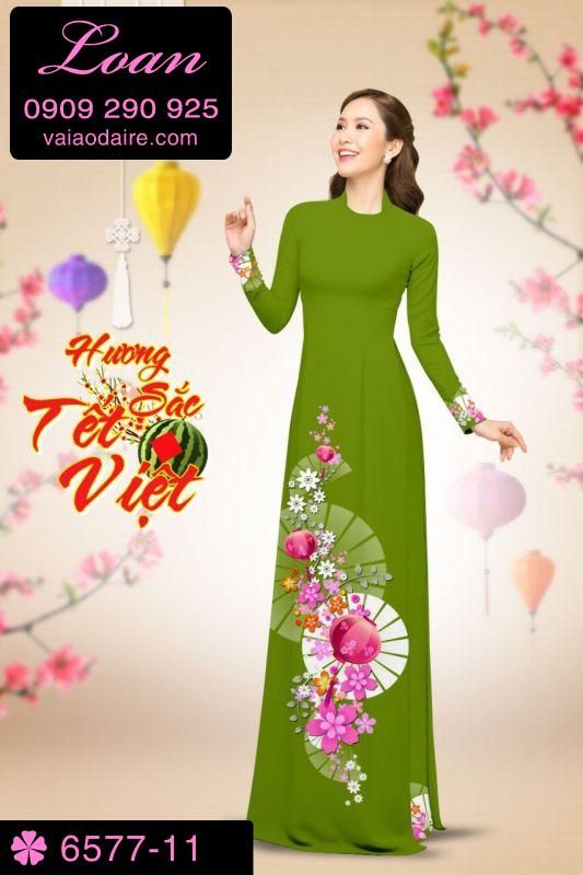 Vải áo dài tết 2019