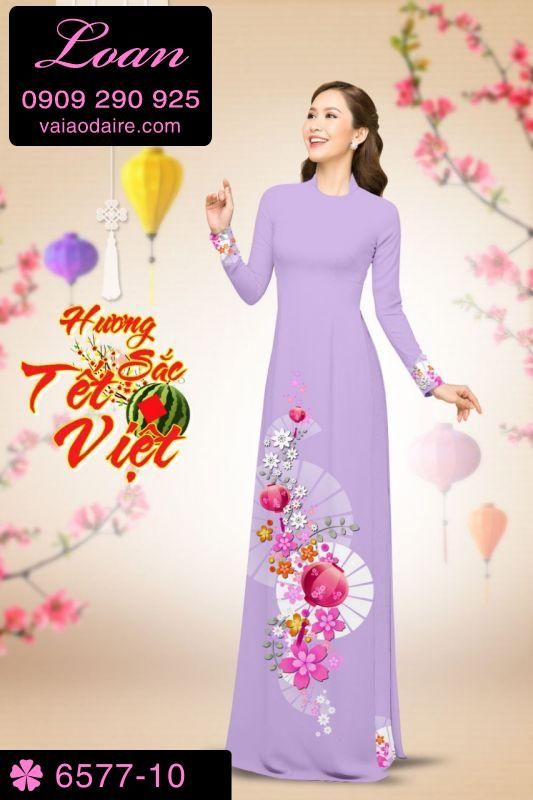 Vải áo dài tết 2019