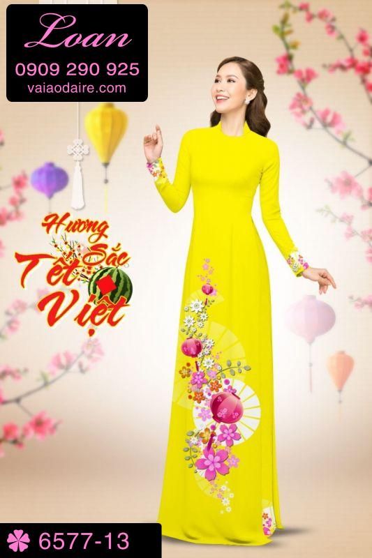 Vải áo dài tết 2019