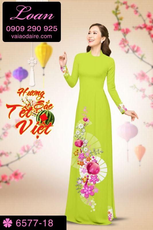 Vải áo dài tết 2019
