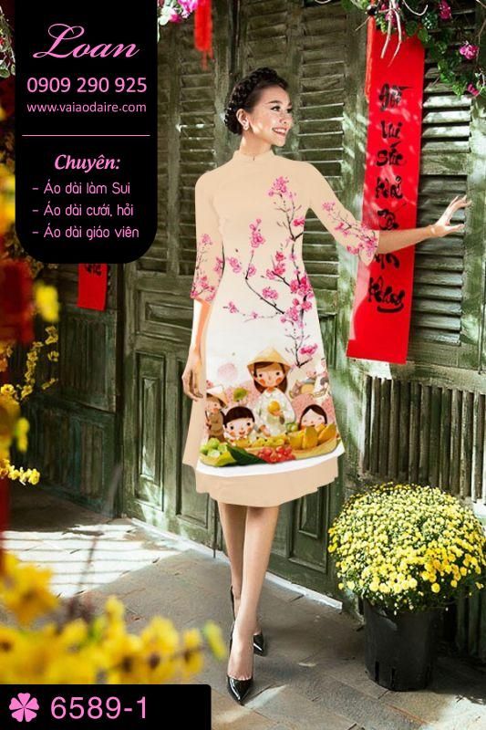 Vải áo dài cách tân tết Vải áo dài cách tân tết