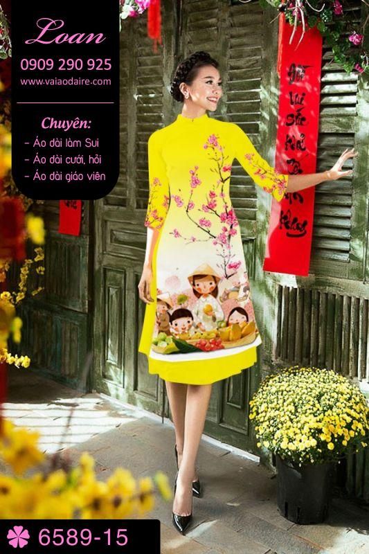 Vải áo dài cách tân tết Vải áo dài cách tân tết