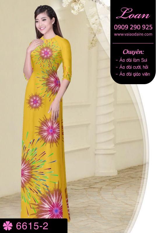Vải áo dài pháo hoa