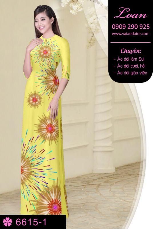 Vải áo dài pháo hoa