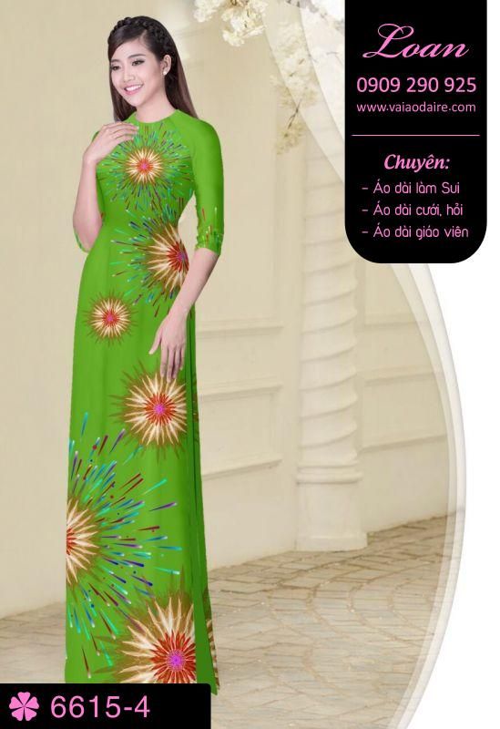 Vải áo dài pháo hoa