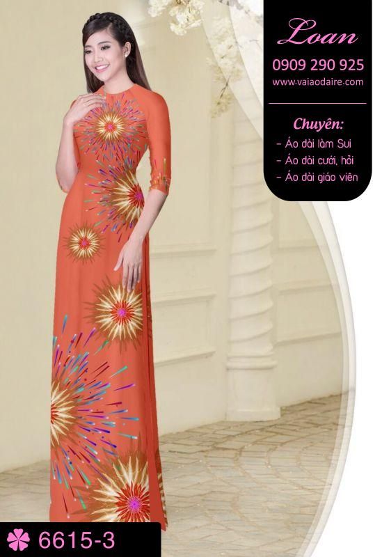 Vải áo dài pháo hoa