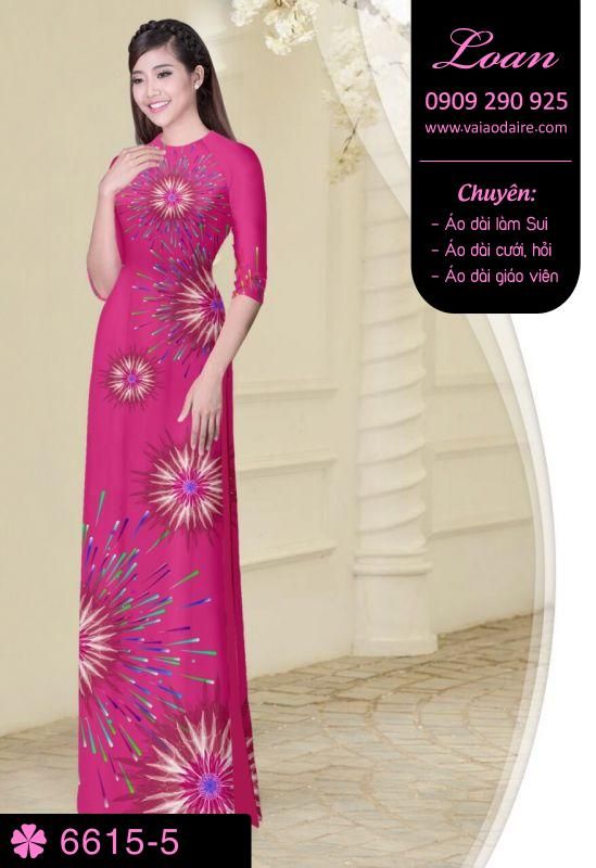 Vải áo dài pháo hoa