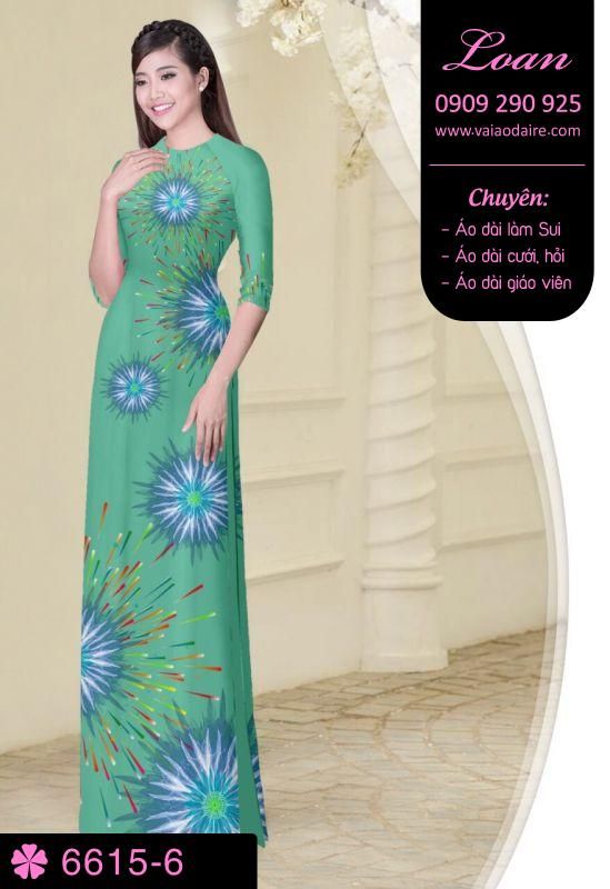 Vải áo dài pháo hoa