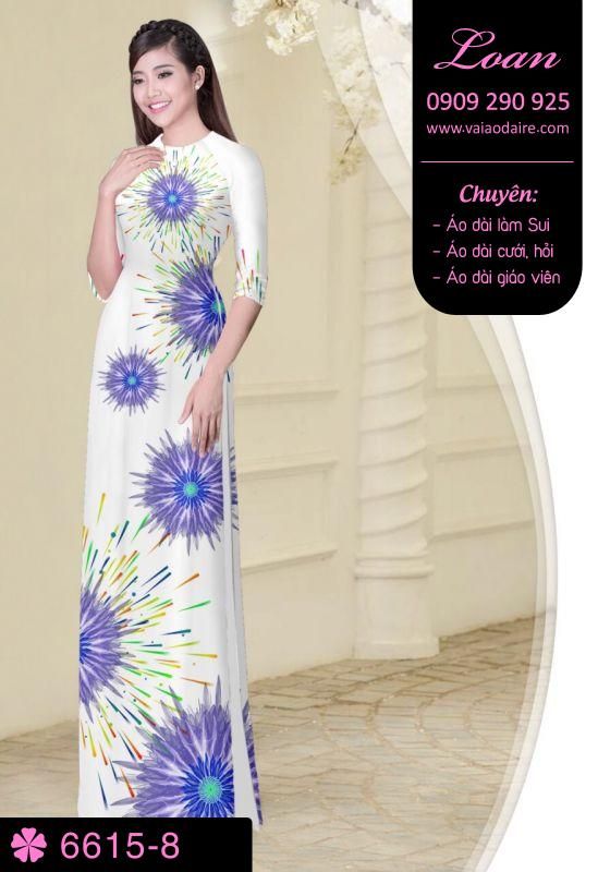 Vải áo dài pháo hoa