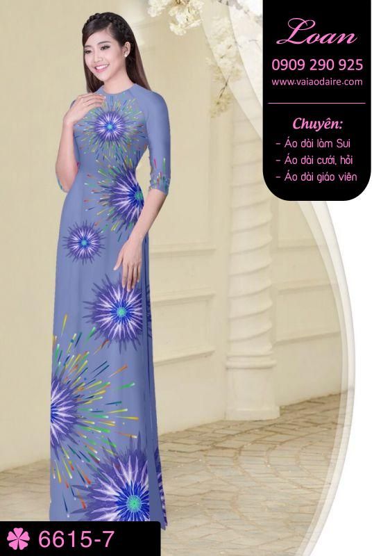 Vải áo dài pháo hoa