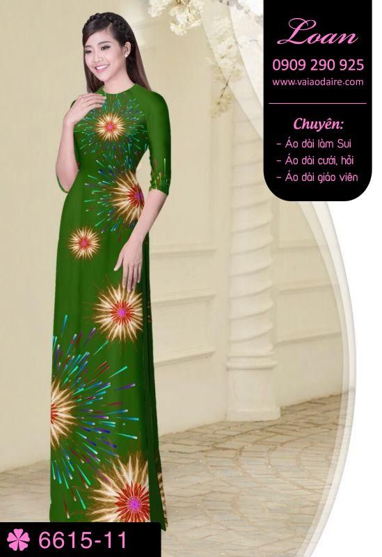 Vải áo dài pháo hoa