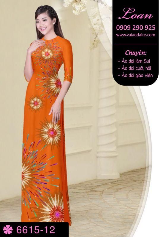 Vải áo dài pháo hoa