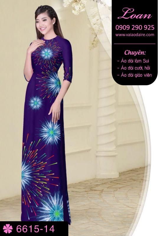 Vải áo dài pháo hoa